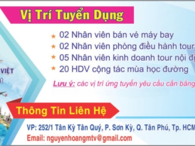 TUYỂN DỤNG NHÂN SỰ 